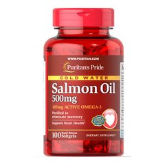 Puritan's Pride Omega-3 Salmon Oil 500 mg 100 капс