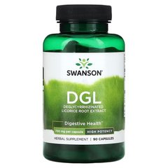 Swanson DGL Deglycyrrhizinated Licorice Root Extract 700 mg 90 капсул Солодка корінь (Licorice)