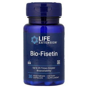 Life Extension Bio- Fisetin 30 рослинних капсул Для мозкової активності, нервової системи і сну