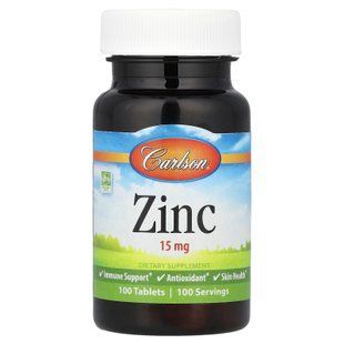 Carlson Zinc 15 mg 100 tab Цинк