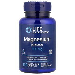 Life Extension Magnesium Citrate 100 mg 100 капсул Магній