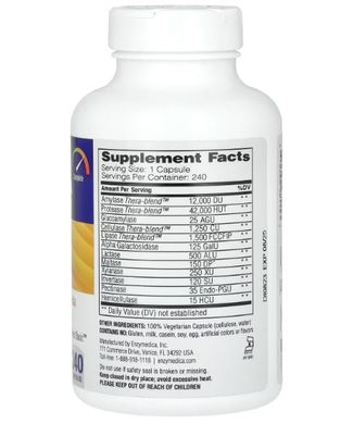 Enzymedica Digest Complete Enzyme Formula 240 капсул Ензими