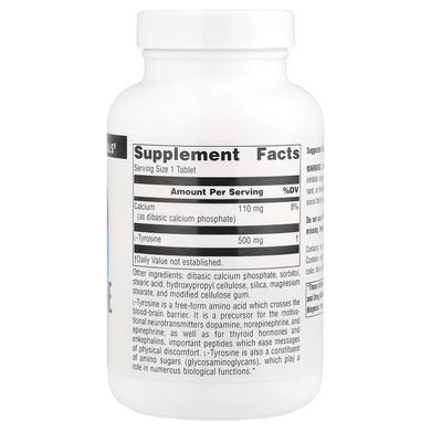 Source Naturals L-Tyrosine 500 mg 100 tablets