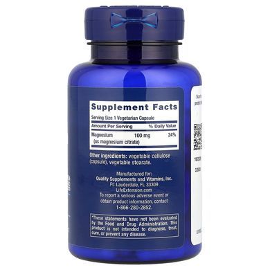 Life Extension Magnesium Citrate 100 mg 100 капсул Магній