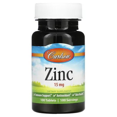 Carlson Zinc 15 mg 100 табл. Цинк