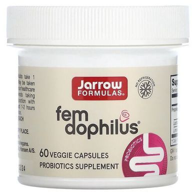 Jarrow Formulas Vegan Fem Dophilus 1 Billion CFU 60 растительных капсул Пробиотики и пребиотики
