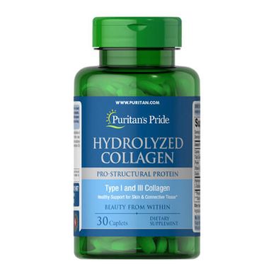 Puritan's Pride Hydrolyzed Collagen 1000 mg 30 таб Коллаген