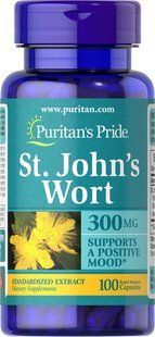 Puritan's Pride St. John's Wort Standardized Extract 300 mg 100 caps Зверобой