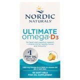 Nordic Naturals Ultimate Omega-D3 (1280 mg) 60 Soft Gels Омега-3