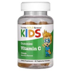 California Gold Nutrition Vitamin C For Children 60 жувальних цукерок Вітамін С