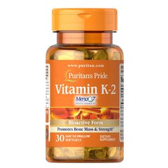 Puritan's Pride Vitamin K-2 (MenaQ7) 50 mcg 30 капсул