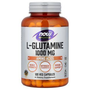 NOW L-Glutamine 1000 mg 120 caps Глютамин