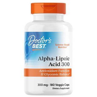 Doctor's Best Alpha-Lipoic Acid 300 mg 180 caps Альфа-липоевая кислота