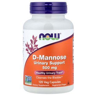 NOW D-Mannose 500 mg 120 капсул Здоров'я сечовивідних шляхів