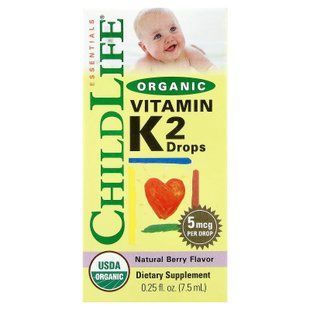 ChildLife Organic K-2 7.5 ml Другие добавки для детей