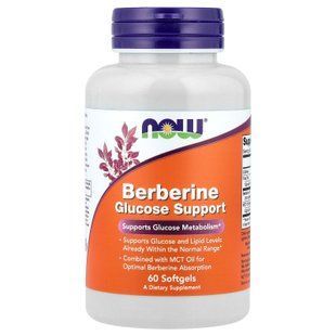 NOW Berberine 60 Softgels Берберин