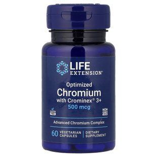Life Extension Chromium with Crominex 3+ 500 mcg 60 капс. Хром