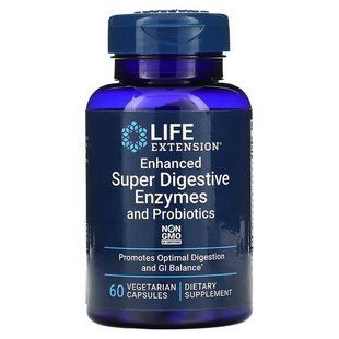 Life Extension Super Digestive Enzymes and Probiotics 60 вегетаріанських капсул Ензими