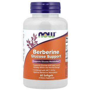 NOW Berberine 60 рідких капсул Берберин