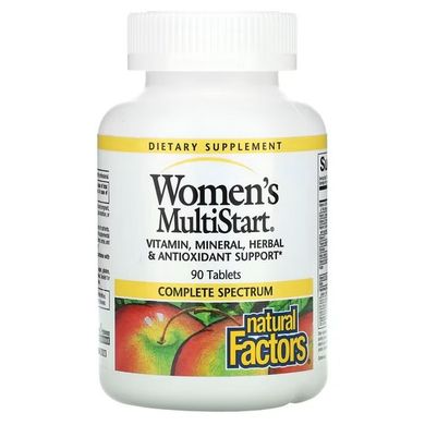 Natural Factors Women's MultiStart 90 таблеток Вітаміни для жінок