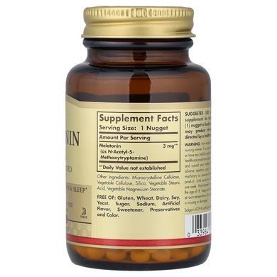 Solgar Melatonin 3 mg 120 таблеток Мелатонін