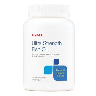 GNC Ultra Strength Fish Oil 100 капсул Омега-3