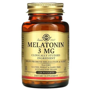 Solgar Melatonin 3 мг 120 табл Мелатонин