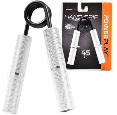 Эспандер-ножницы алюминиевый PowerPlay 4322 (90 кг) Hand Grip Серебряный Аксессуары