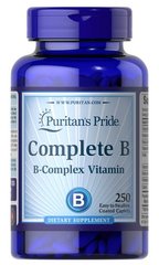 Puritan's Pride Complete B 250 таблеток Комплекс вітамінів групи В