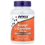 NOW Acetyl-L-Carnitine 500 mg 100 Veg Capsules L-Карнитин