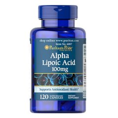 Puritan's Pride Alpha Lipoic Acid 100 mg 120 капс Альфа-ліпоєва кислота