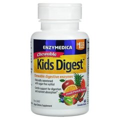 Enzymedica Kids Digestive Enzymes 60 жувальних таблеток Ензими