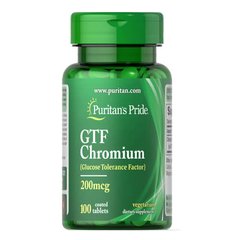 Puritan's Pride GTF Chromium 200 mcg 100 табл Хром