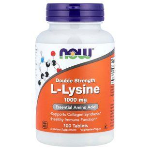 NOW L-Lysine 1000 mg 100 Tablets Лизин