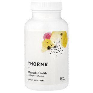 Thorne Metabolic Health with Bergamot and Turmeric 120 капсул Куркума та Куркумін