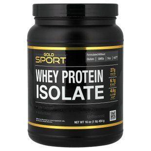 California Gold Nutrition Whey Protein Isolate 454 грамм Изолят протеина