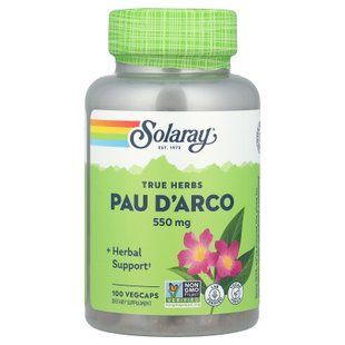 Solaray Pau D'Arco 550 mg 100 VegCaps Кора муравьиного дерева (Pau D'Arco)