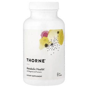 Thorne Metabolic Health with Bergamot and Turmeric 120 Capsules Куркума и Куркумин