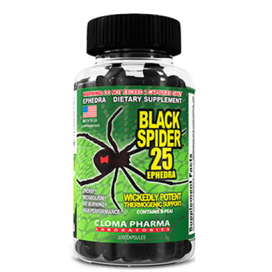 Black Spider 25 100 капсул Комплексные жиросжигатели