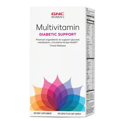GNC Women's Multivitamin Diabetic Support 90 табл Вітаміни для жінок