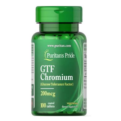 Puritan's Pride GTF Chromium 200 mcg 100 таб Хром