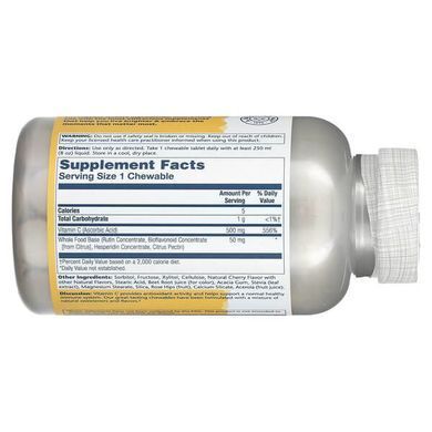Solaray Vitamin C (Chewables) 500 mg 100 Chewables Витамин С