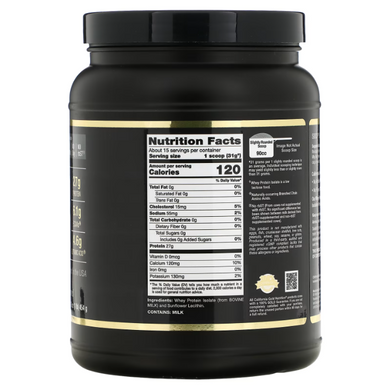 California Gold Nutrition Whey Protein Isolate 454 грамм Изолят протеина