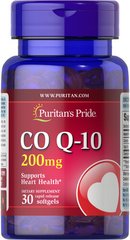 Puritan's Pride Co Q-10 200 mg 30 капс Коензим Q-10