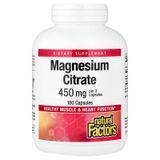 Natural Factors Magnesium Citrate 180 caps Магний