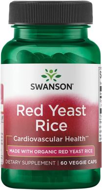 Swanson Red Yeast Rice 600 mg 60 капсул Рис червоний