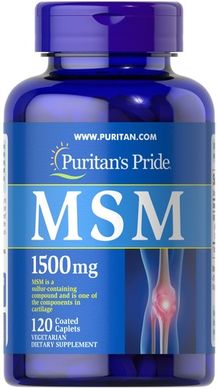 Puritan's Pride MSM 1500 mg 120 табл. МСМ