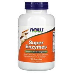 NOW Super Enzymes 180 капсул Ензими