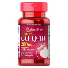 Puritan's Pride Co Q-10 200 mg 30 капс Коензим Q-10