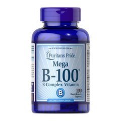 Puritan's Pride Vitamin B-100 Complex Timed Release 100 капсул Комплекс вітамінів групи В
